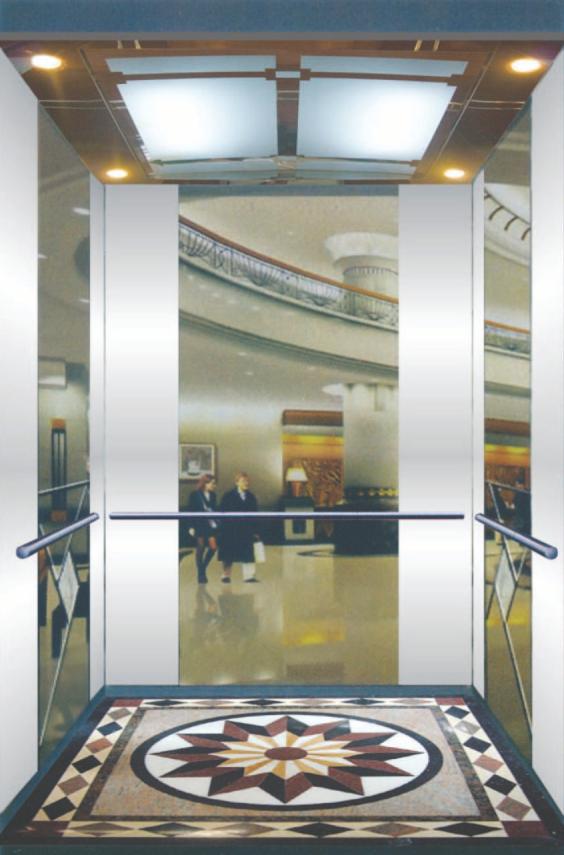 Cabin tấm lớn ở giữa inox gương xen inox sọc nhuyễn hai bên | Mã: HS-CB02
