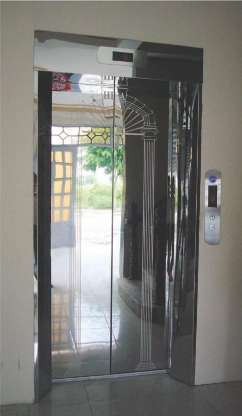Khung bản rộng có hộp đèn inox gương – cánh cửa inox gương hoa văn kiểu khung cửa | Mã: HS-CWH2