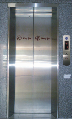 Khung bản rộng – inox sọc nhuyễn – cánh cửa inox sọc nhuyễn có logo